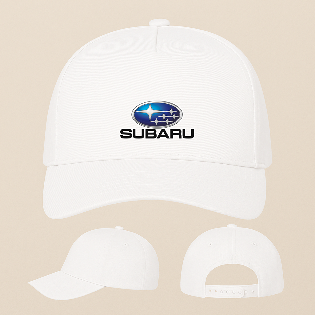 Subaru Car Five Panel Twill Snapback Cap